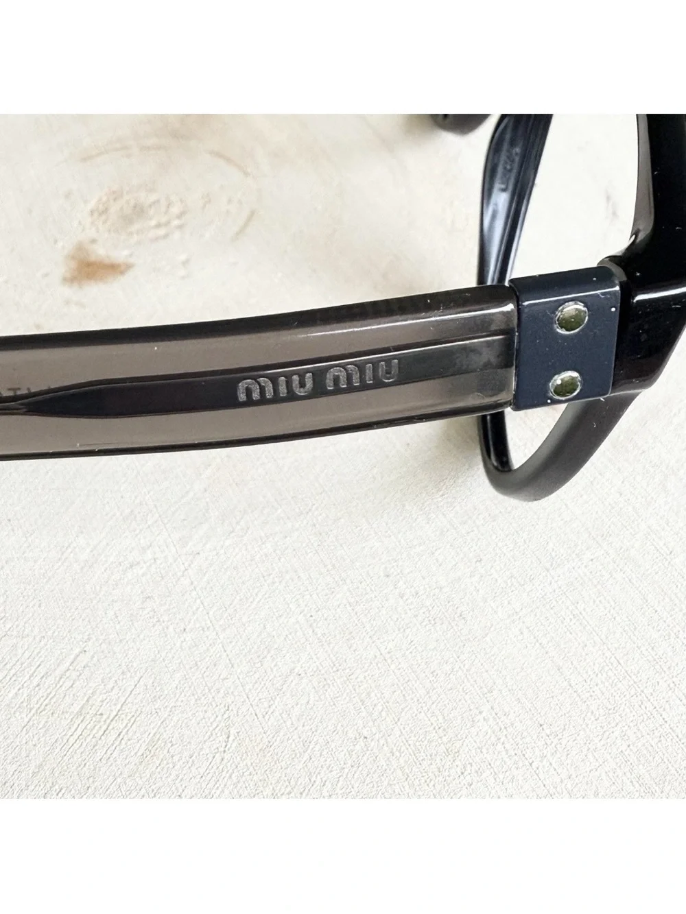 Miu Miu Eyeglasses Frames Cat-Eye VMU 04Q Glasses Black Gray 52-20-140 Italy